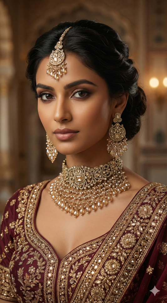 Shadow Stone Kundan Choker Set